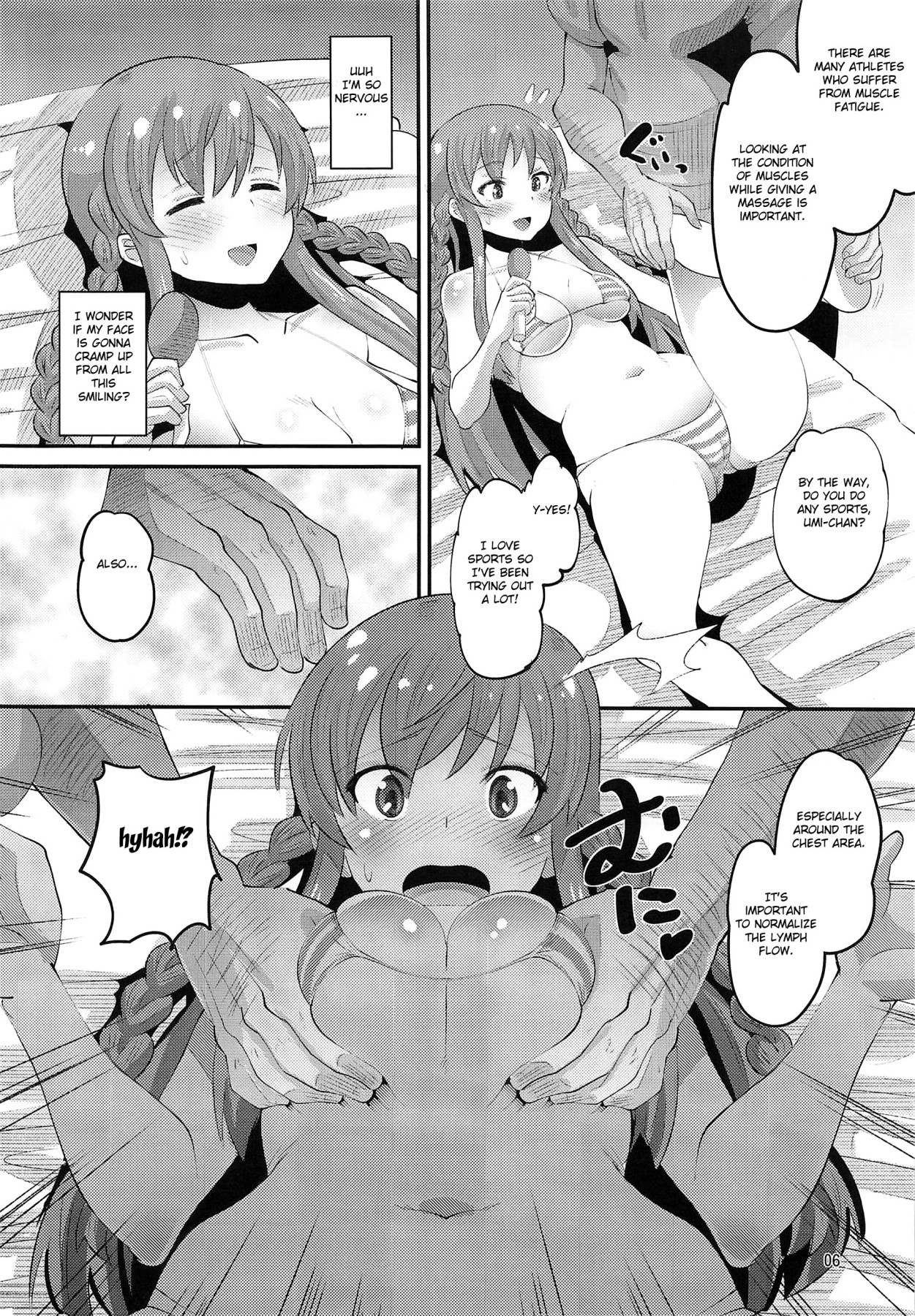 Hentai Manga Comic-Kousaka Umi Forced Sports Massage-Read-5